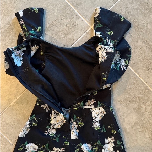 GB Girls Floral Black Jumpsuit - Picture 6 of 6